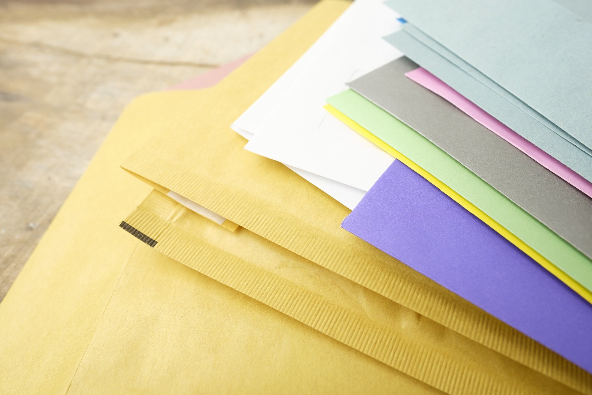 a picture showing padded envelopes and stationery - mail and parcel services section
